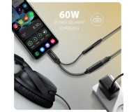AXAGON ADA-HCPD Zewnętrzna karta dźwiękowa USB-C 32bit DAC 3.5mm (F) złącze, 384kHz + PD 60W - 1353392 - zdjęcie 3